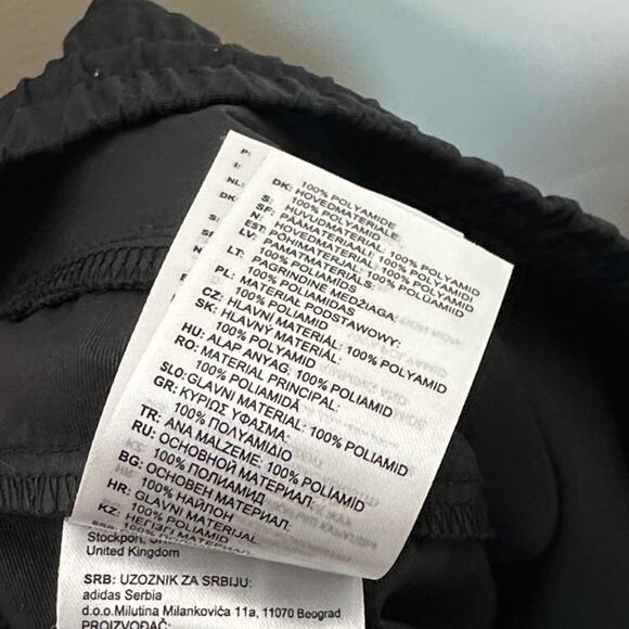 ADIDAS Skateboarding Pintuck Pants Gender Neutral Black Sz L {YY31} - Picture 8 of 9